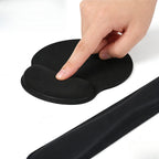 2-Pack Memory Foam Keyboard and Mouse Wrist Rest Pad Set, Ergonomic Gel-Infused, Non-Slip, Pain Relief for Carpal Tunnel