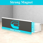 Metal 2 Pack Magnetic Spice Storage Rack Organizer for Refrigerator and Oven, Fridge Organizers and Storage Black