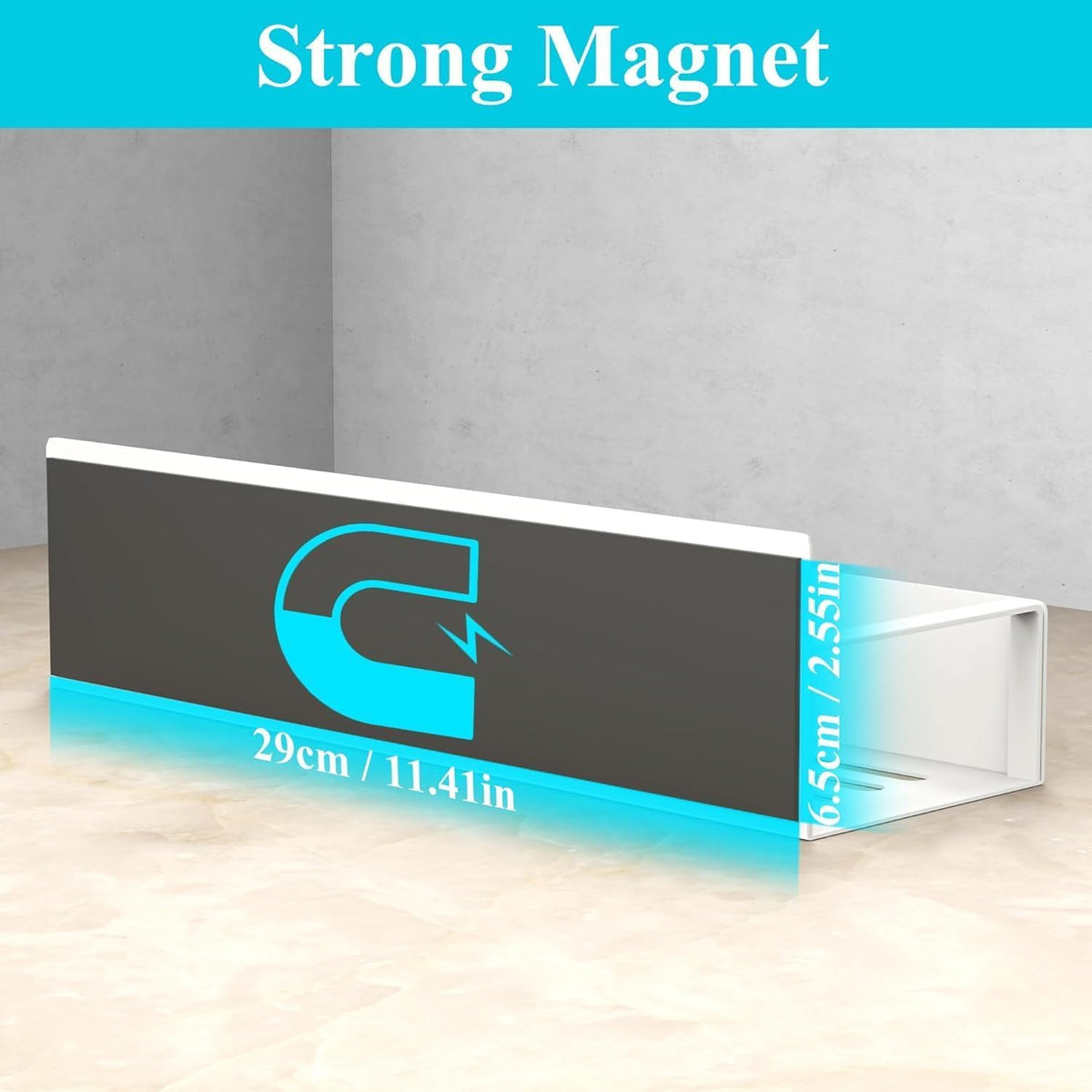 Metal 2 Pack Magnetic Spice Storage Rack Organizer for Refrigerator and Oven, Fridge Organizers and Storage Black