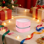 ODISTAR Mini Desktop Vacuum Cleaner for Table Dust (Pink AA Battery) Pink