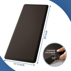 Kitchen Mat Cushioned Anti Fatigue Rug Standing and Comfort Floor Mats Chocolate 39"L x 17.3"W x 0.5"Th