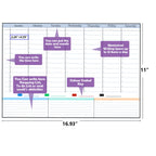 Magnetic Dry Erase Weekly Calendar Board