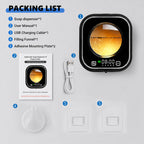 Automatic Soap Dispenser Touchless, Wall Mount, Rechargeable, Mood Lighting Black