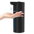 Automatic Soap Dispenser Touchless,15-Level,Kitchen Bathroom Black Bright Black