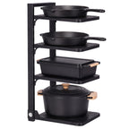 1 Pack 4Tier Pot Pan Organizer Under Cabinet Adjustable Heavy Duty 1