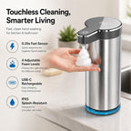 Automatic Foaming Soap Dispenser(IPX5 Waterproof, 12oz/350ml St-01 Foam Gray