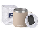 SUNWILL Insulated Coffee Mug, Stainless Steel 14 oz, Splash-Proof Lid Powder Coated Navy Blue 14 Ounces
