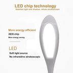 LED Desk Lamp, Night Light Battery Operated Table Light Dimmable Eye Caring Reading Desk Light RGB Dimmable Office Lamp Desktop Supplies
