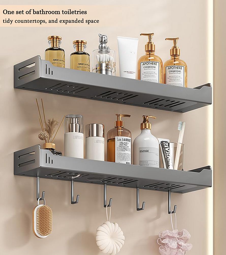 carbon steel Kitchen utensils wall mounted seasoning rack, kitchen supplies oil, salt, soy sauce, vinegar spices condiments storage shelf with hooks