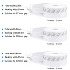 TAROSE Weather Stripping Door Seal, 33 Feet Long Transparent (Width 25mm) Lucent 25 mm, 33ft