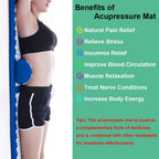 Acupressure Mat and Pillow Set with Carry Bag