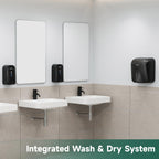 anydry Commercial Automatic Soap Dispenser 34oz Large Capacity Wall-Mounted Black