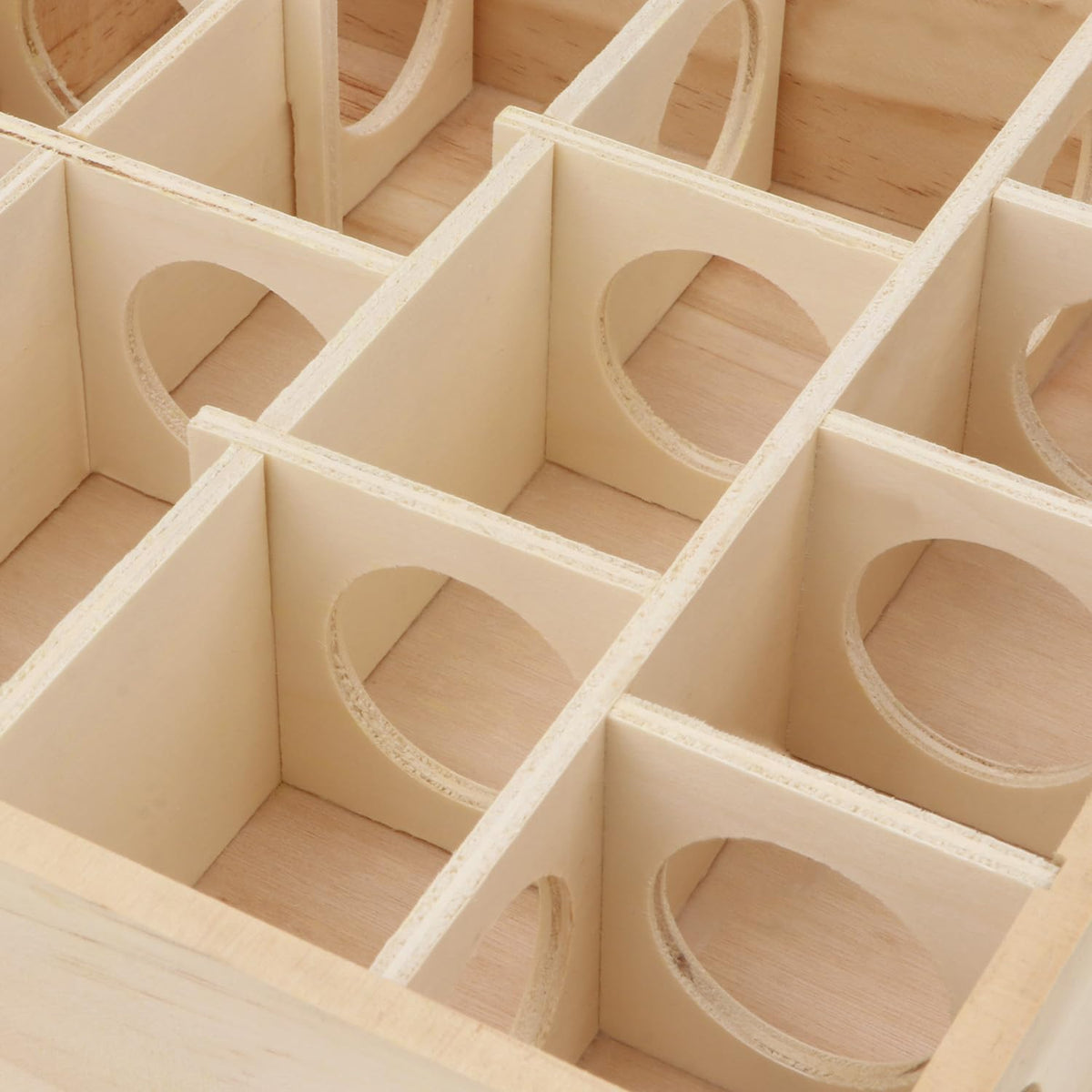 Hypeety Hamster Toys Wooden Maze Tunnel Toy with Plastic Cover for Hamster