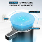 Automatic Soap Dispenser Touchless, 13.5oz Rechargeable Liquid Pump Black Liquid