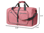 Felipe Varela Foldable Duffle Bag for Travel Weekend Overnight Gym Camping A Black 40L