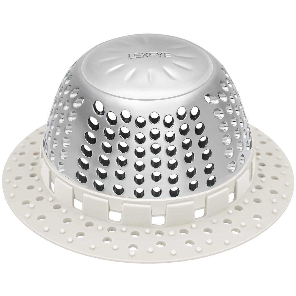 LEKEYE Drain Hair Catcher/Bathtub Cover/Drain Protector for Pop-Up &...