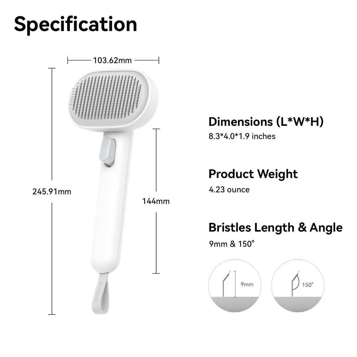 Aumuca Cat Brush for Shedding, Brushes Indoor Cats, for...