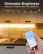 Motion Sensor Led Light Strip - Under Cabinet Lighting with Power Adapter Cold White 16.4ft