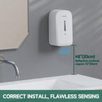 anydry Commercial Automatic Soap Dispenser 34oz Large Capacity Wall-Mounted Black