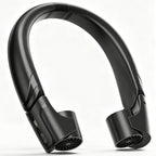 ChillGo Wearable Neck Fan – 8000mAh Battery, 9000RPM Twin Turbines with LED Display, Max 16H Runtime, 4 Wind Levels, Ultra‑Light & Noiseless, Great Gift for Outdoorsy Men and Women – Midnight Black