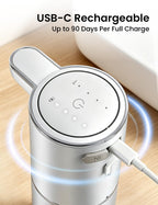 Automatic Soap Dispenser Touchless, USB Rechargeable Hand Soap Dispenser, 4 Adjustable Soap Levels, IPX5 Waterproof, 12.8oz/380ml, Countertop or Wall Mounted for Bathroom and Kitchen, White Liquid