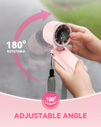 PlayHot Portable Handheld Turbo Fan, Travel Essentials, Gifts for Women/Men Blue
