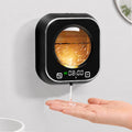 Automatic Soap Dispenser Touchless, Wall Mount, Rechargeable, Mood Lighting Black