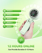 PlayHot Portable Handheld Turbo Fan, Travel Essentials, Gifts for Women/Men Blue