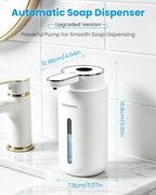 Touchless Automatic Liquid Soap Dispenser, Rechargeable White
