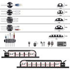 N NOROCME 192 PCS Cable Management Kit 4 Wire Organizer Sleeve