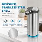 Automatic Foaming Soap Dispenser(IPX5 Waterproof, 12oz/350ml St-01 Foam Gray