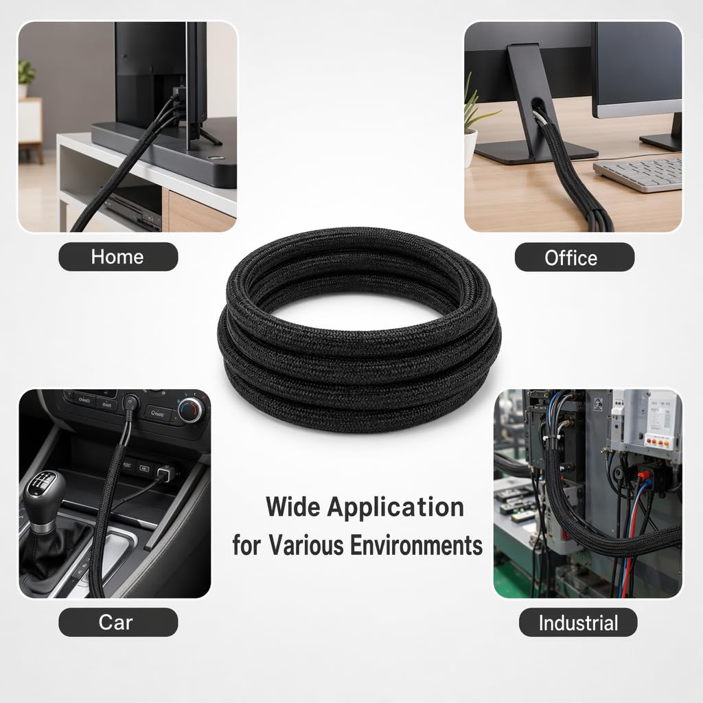 DC 5-in-1 Under Desk Cable Management Kit - Cord Organizer