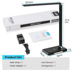 LED Desk Lamp with Wireless Charger, USB Charging Port, Eye Care Black PRO