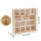 Hypeety Hamster Toys Wooden Maze Tunnel Toy with Plastic Cover for Hamster