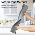 23" Ultra Silicone High Sink Splash Guard, Grey Gray
