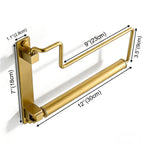 NEWRAIN Folding Wall Mounted Clothes Hanger Rack Clothes Hook Solid Brass with Swing Arm Holder Clothing Hanging System Closet Storage Organizer Heavy Duty Drying Rack Wall Mount,Brushed Gold Triangle Brushed Gold