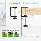 Under Desk Cable Management Tray and Metal Cord Organizer