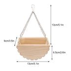 Hypeety Hamster Toys Wooden Maze Tunnel Toy with Plastic Cover for Hamster