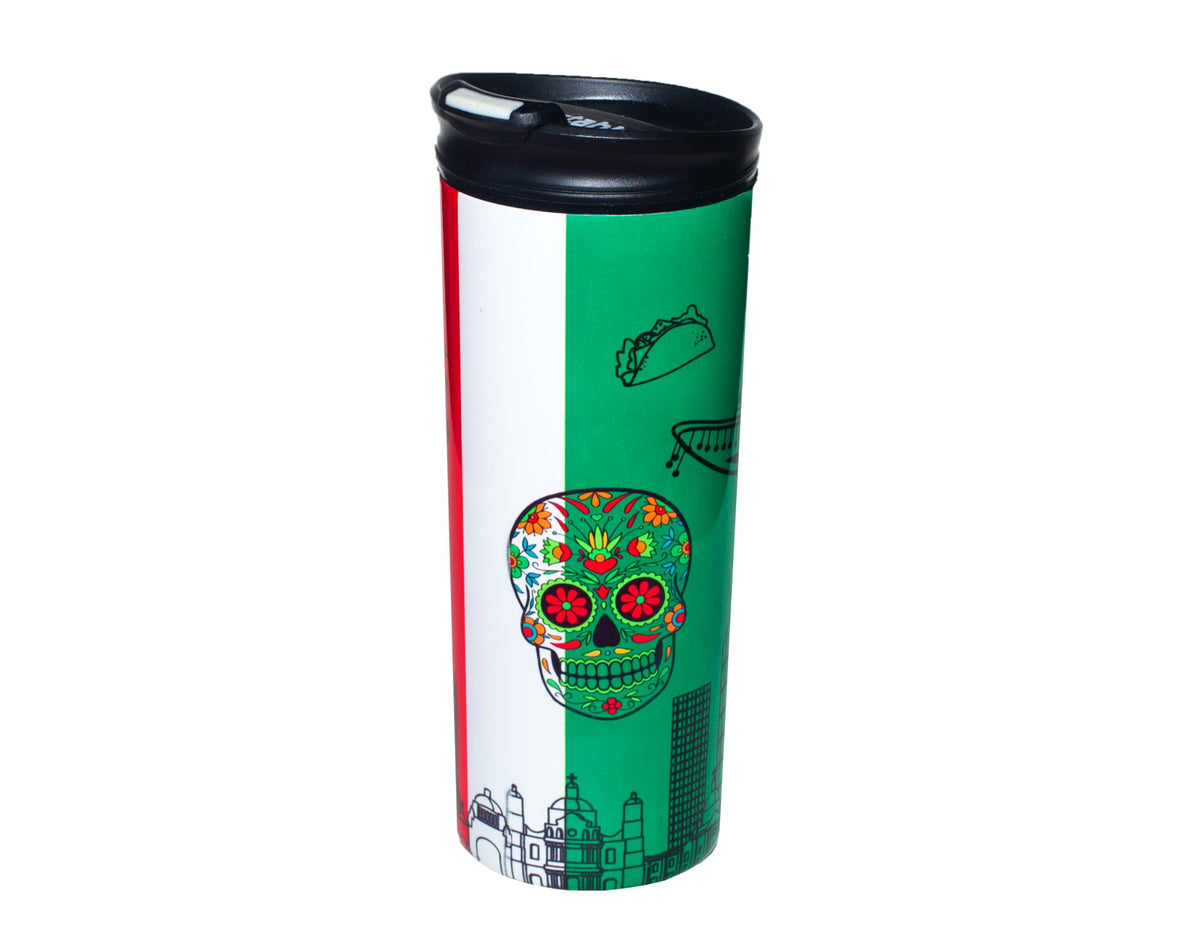 Travel Coffee Mug - 16 Oz. Stainless Steel Insulated Coffee Mug, Leak Proof Tumbler w/Dishwasher Safe Lid, Double Wall Travel Coffee Cup, Reusable Insulated Tumbler for Hot & Cold Beverages… Agata Grey Lid