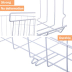 Under Shelf Storage Basket, 2-Pack, White
