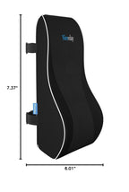 Niceeday Lumbar Support Pillow for Office Chair Car Back Support Pillow, Memory Foam Gaming Chair Desk Chair Back Cushion for Lower Back Pain Relief, Ergonomic Back Rest,Office Home Essentials Full Back 3D-16'*18'*5'
