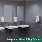anydry Commercial Automatic Soap Dispenser 34oz Large Capacity Wall-Mounted Black