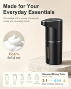 Fantictas Automatic Liquid Soap Dispenser, 3 Levels for Kitchen and Bath Black Gel