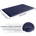 Kitchen Mat Cushioned Anti-Fatigue Comfort Standing Mat Rug for Home,Office Black 1'5" x 2'4" (Rectangular)