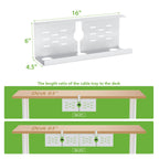 Under Desk Cable Management Tray and Metal Cord Organizer