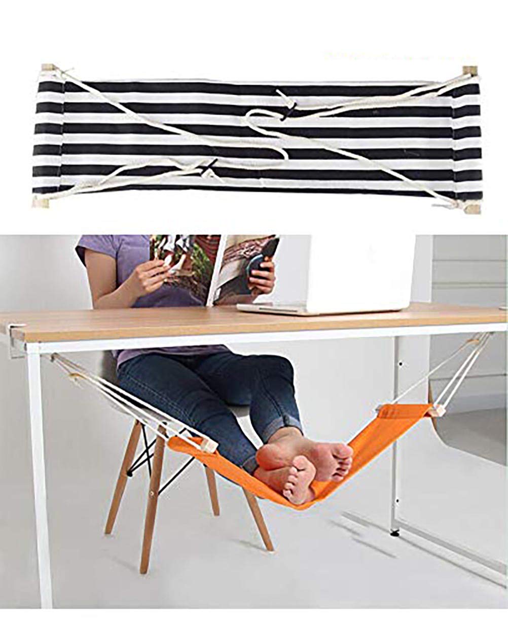 Home-organizer Tech Portable Adjustable Foot Hammock for Corner Desk Office Foot Rest Mini Under Desk Foot Rest Hammock for Home, Office, Airplane, Travel, Study and Relaxing (Dark Green) Dark Green