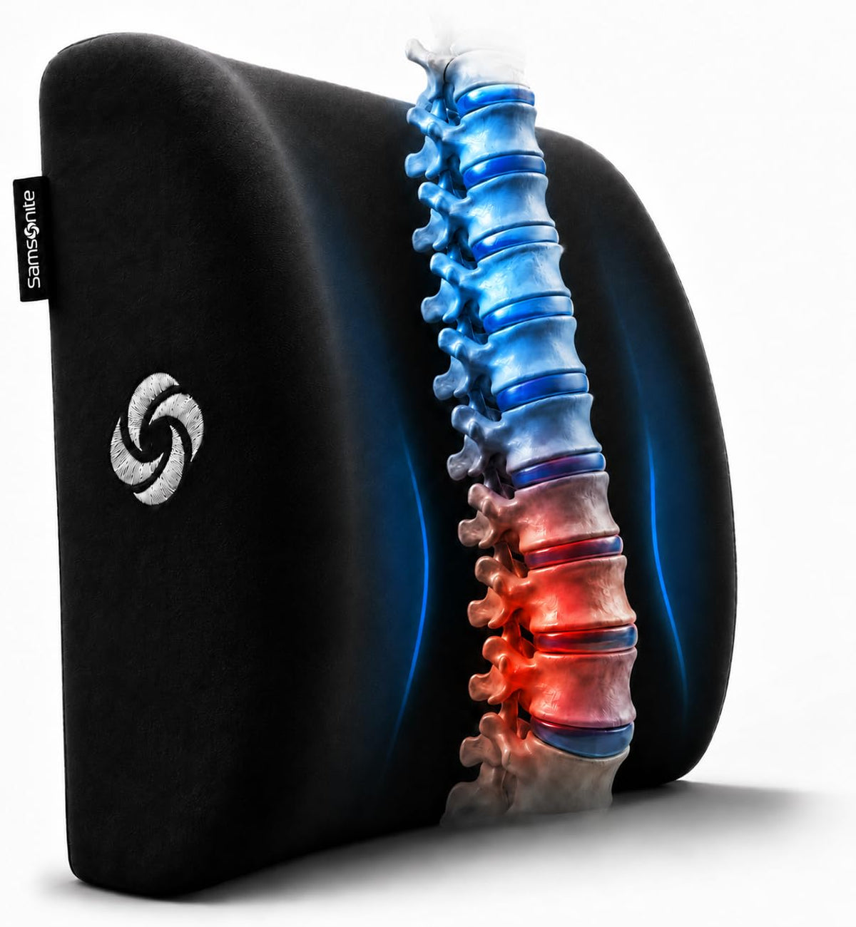 Samsonite Lumbar Support Pillow for Office Chair, Lower Back for...