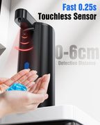 Fantictas Automatic Soap Dispenser Touchless, Stainless Steel 11.5 oz Gel