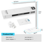 LED Desk Lamp with Wireless Charger, USB Charging Port, Eye Care Black PRO
