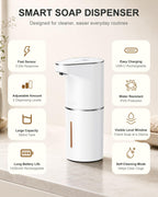 Fantictas Automatic Liquid Soap Dispenser, 3 Levels for Kitchen and Bath Black Gel